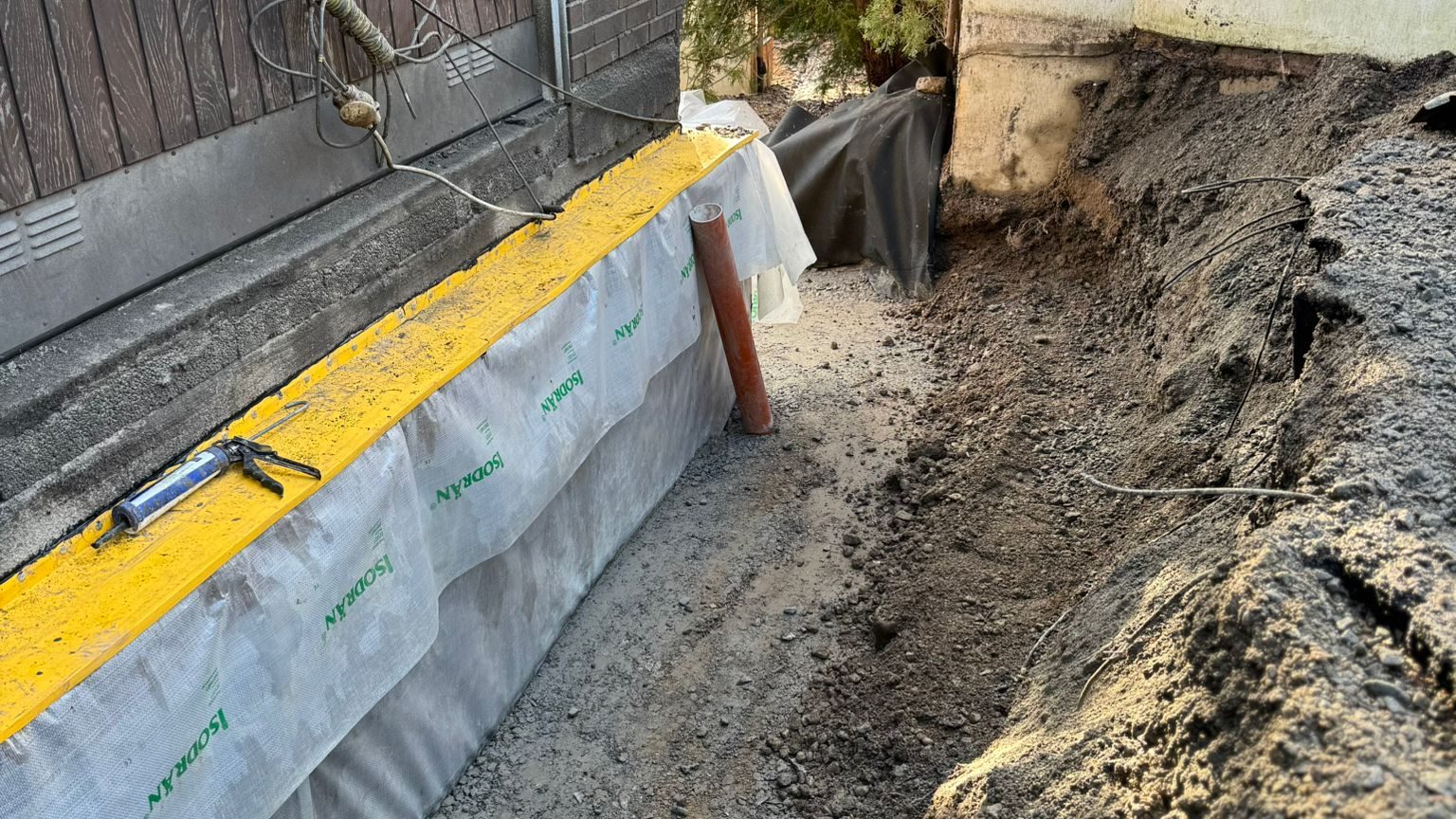 dränering vid husgrund